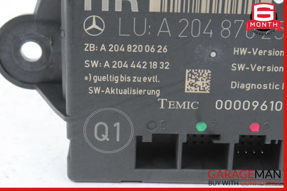 08-14 Mercedes W204 C300 C350 Rear Right Side Door Controller Module Unit OEM