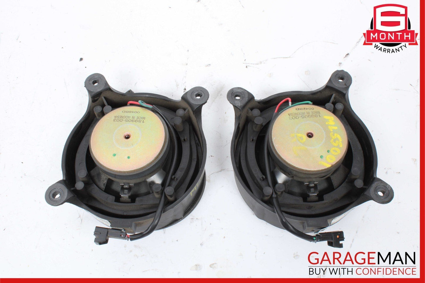 98-05 Mercedes W163 ML55 AMG Rear Right & Left Door Audio Sound Speaker Set of 2
