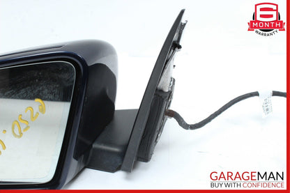 12-14 Mercedes W204 C250 C300 Front Left Side Mirror Door Rear View Blue OEM