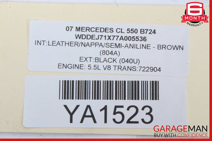 07-14 Mercedes W216 CL550 S550 Door Lock Switch Front Right Side 2218213151 OEM