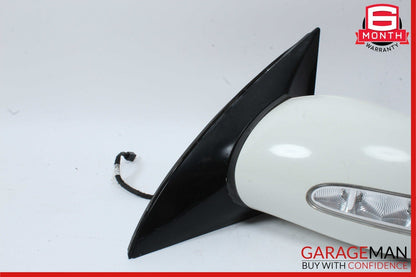 06-10 Mercedes W251 R350 Front Left Side Mirror Door Rear View Calcite White