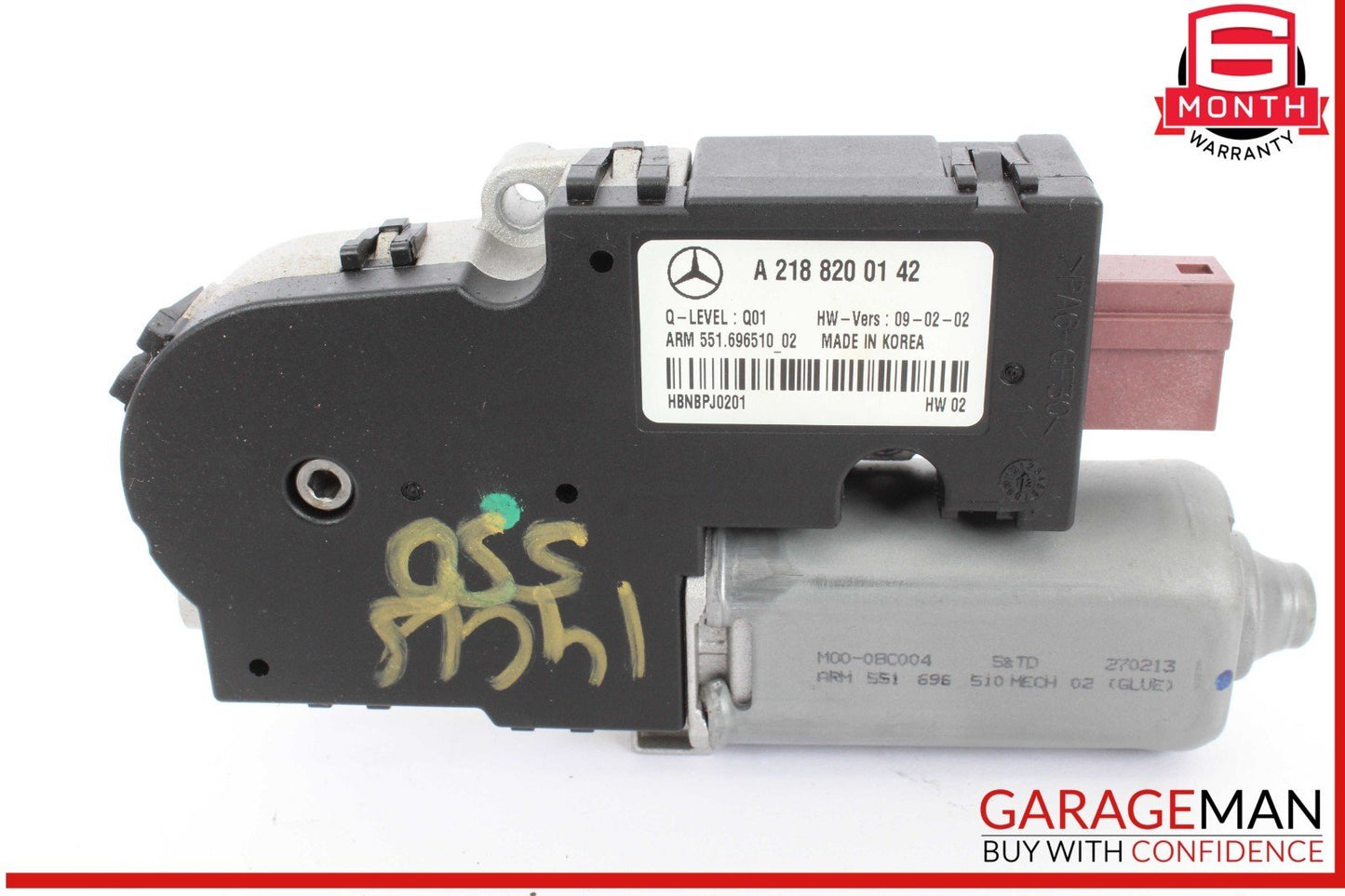 12-18 Mercedes W218 CLS550 E350 Sedan Sunroof Sun Roof Motor 2188200142 OEM
