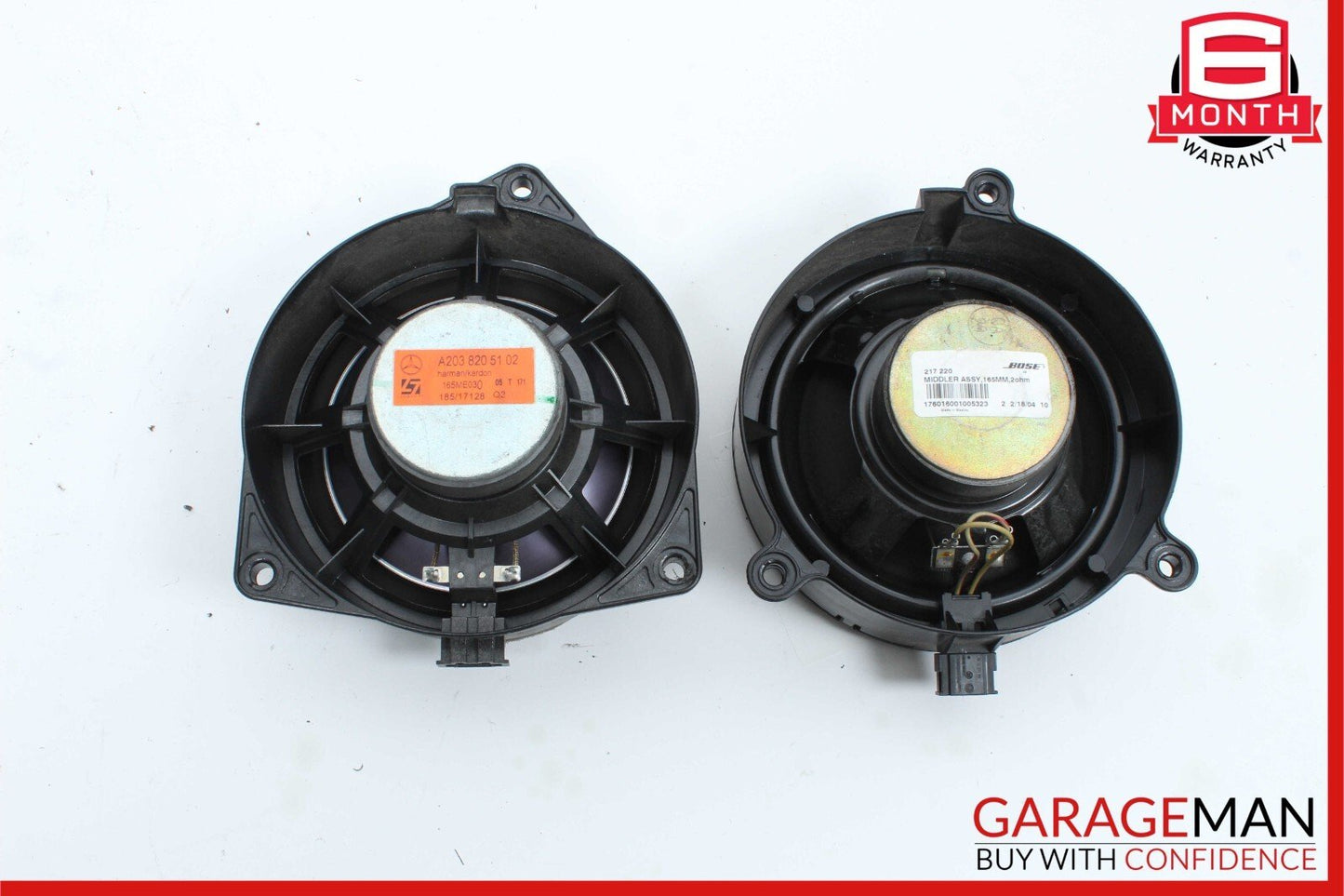 03-09 Mercedes W203 C230 CLK350 Front Right & Left Door Audio Sound Speaker Set