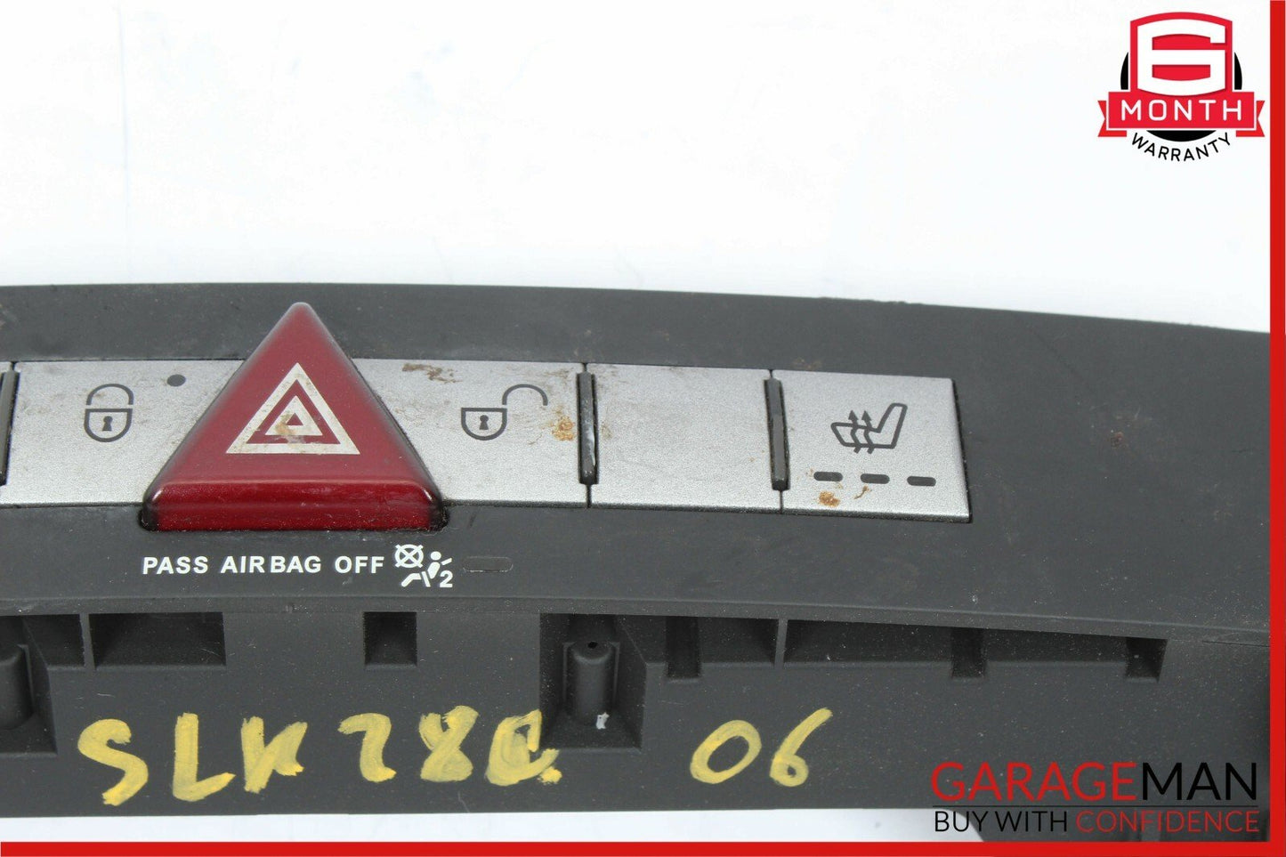 05-08 Mercedes R171 SLK280 Dash Hazard Light Seat Heat ESP Lock Switch Control