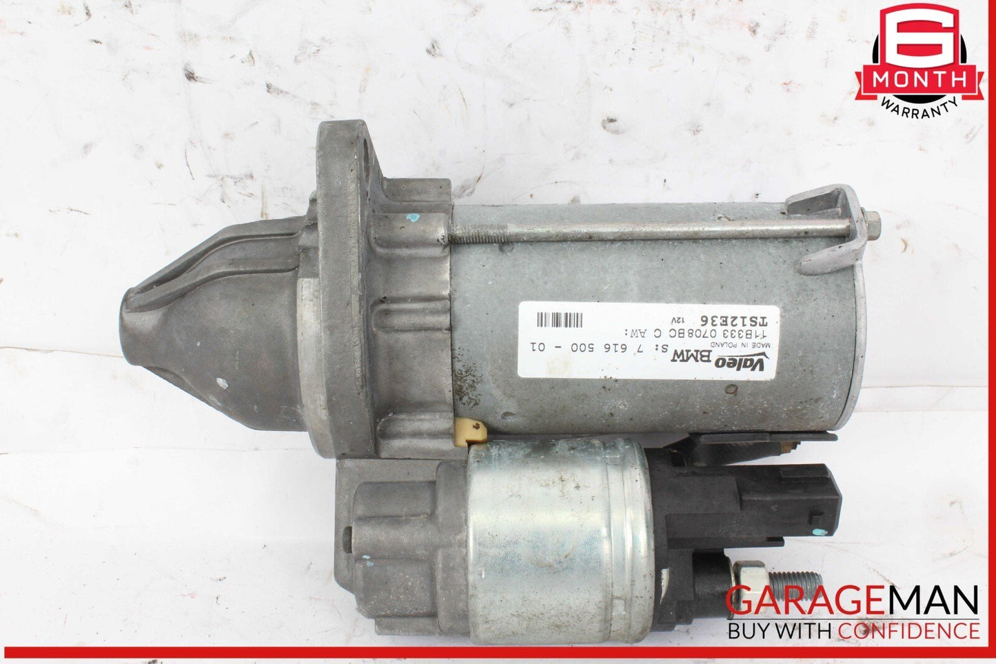 11-17 BMW X3 F25 Engine Starter Motor Valeo 7616500 OEM