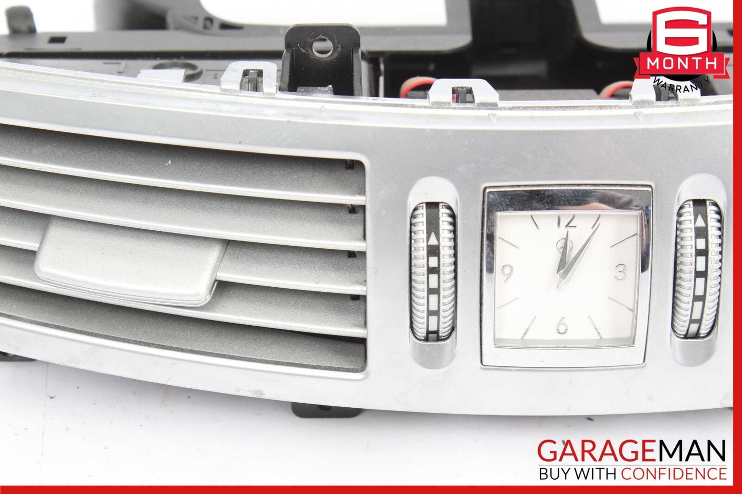 07-13 Mercedes W221 S550 S450 Center Dash A/C Air Vent Trim Clock 2218300954 OEM