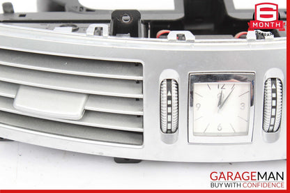 07-13 Mercedes W221 S550 S450 Center Dash A/C Air Vent Trim Clock 2218300954 OEM