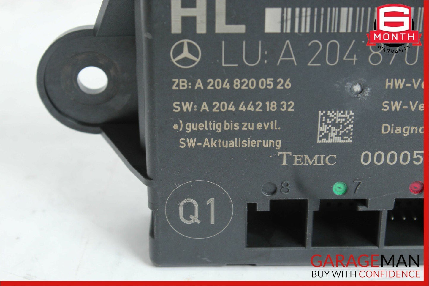 08-14 Mercedes W204 C280 C350 Rear Left Side Door Control Module 2048702326 OEM