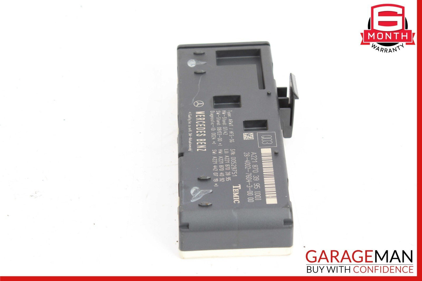 07-14 Mercedes W221 S600 CL550 Rear Trunk Release Remote Open Close Module Unit