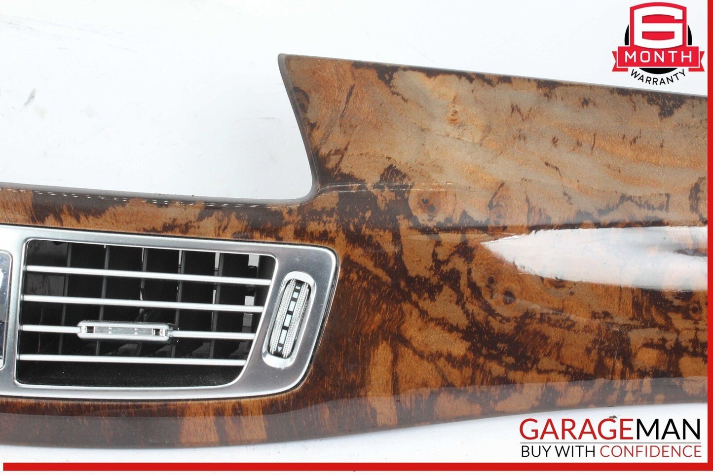 12-18 Mercedes W218 CLS550 Front Dash Trim Bezel Air Vent Cover Assy Walnut OEM