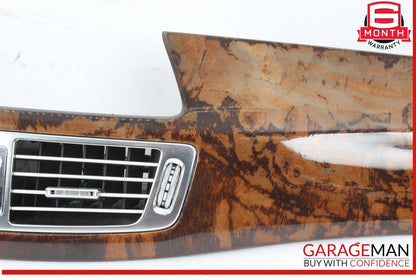 12-18 Mercedes W218 CLS550 Front Dash Trim Bezel Air Vent Cover Assy Walnut OEM
