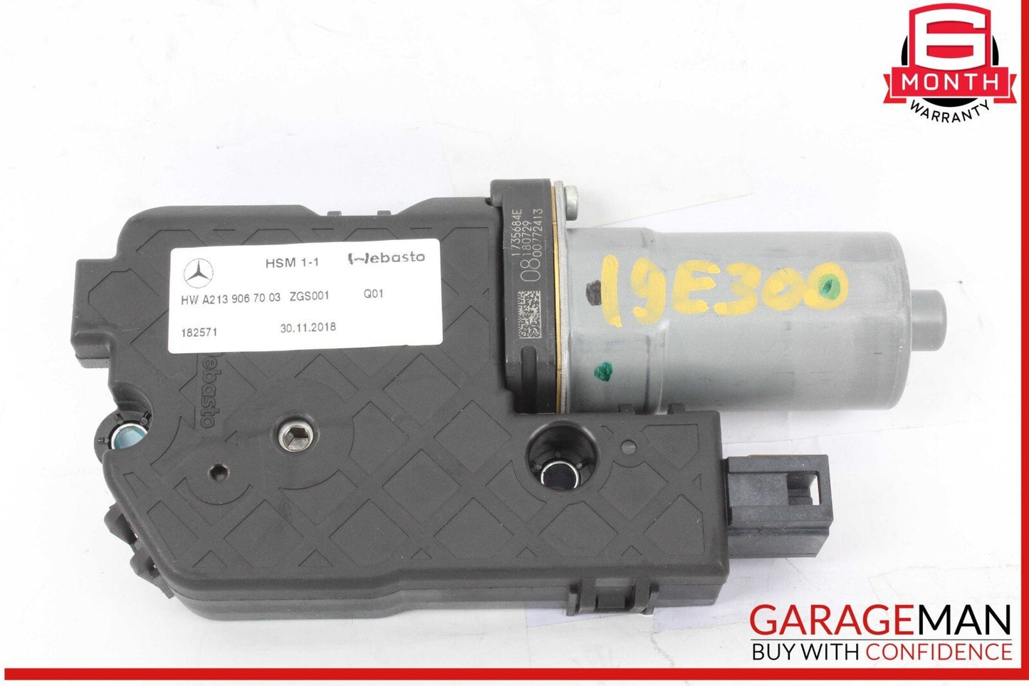 17-19 Mercedes W213 E300 Panoramic Sun Roof Sunroof Moon Roof Moonroof Motor OEM