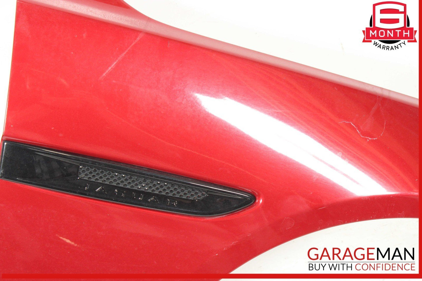 16-23 Jaguar XF Front Right Passenger Side Fender Panel Assembly Red OEM
