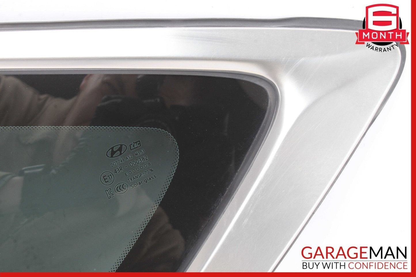 15-20 Hyundai Genesis Rear Left Side Quarter Glass Window Panel OEM