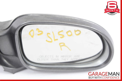 03-08 Mercedes R230 SL500 SL550 Front Right Side Mirror Door Rear View Silver