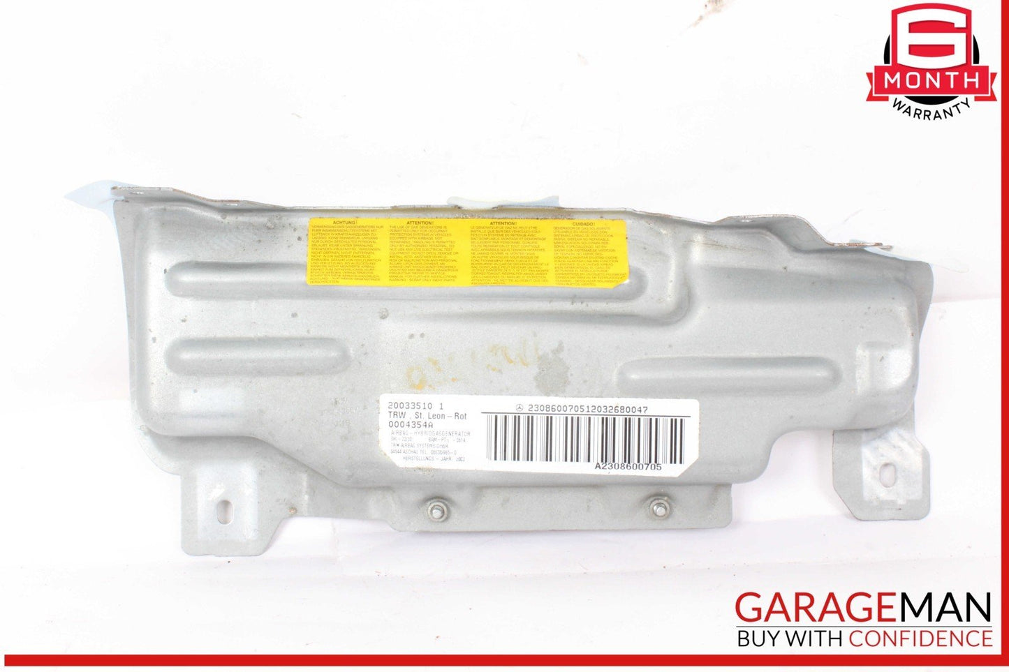 03-12 Mercedes R230 SL500 SL55 AMG Knee Airbag Air Bag Left Driver Side OEM