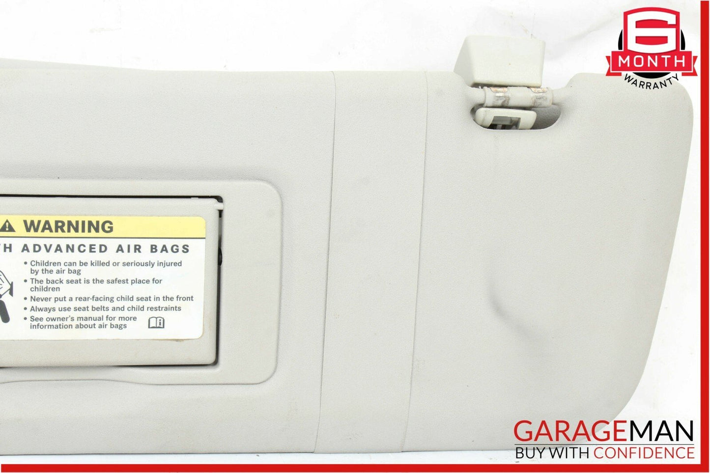 06-08 Mercedes W251 R500 R350 Front Left Driver Sun Visor Sun Shade Gray OEM