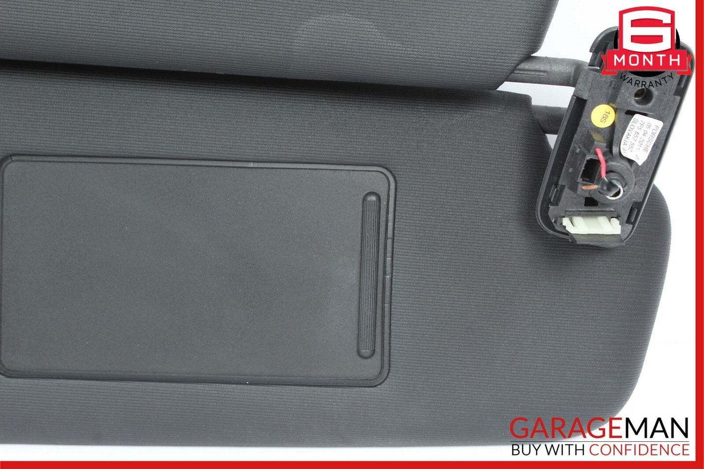 11-18 Porsche Cayenne 958 S Front Right Side Sun Visor Shade Cover Black OEM