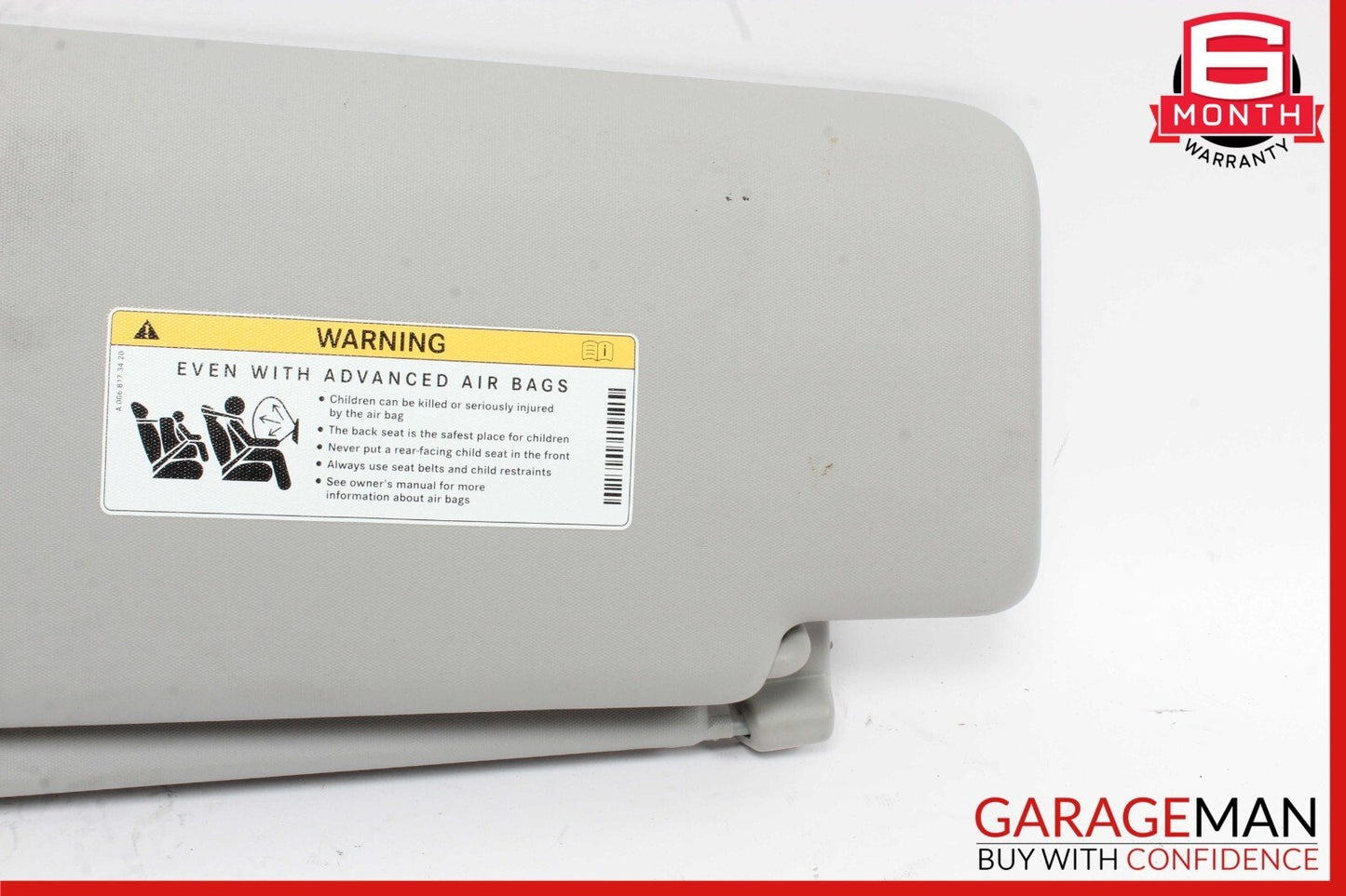 12-16 Mercedes X166 GL450 ML400 Sun Visor Sunvisor Right Passenger Side Gray OEM