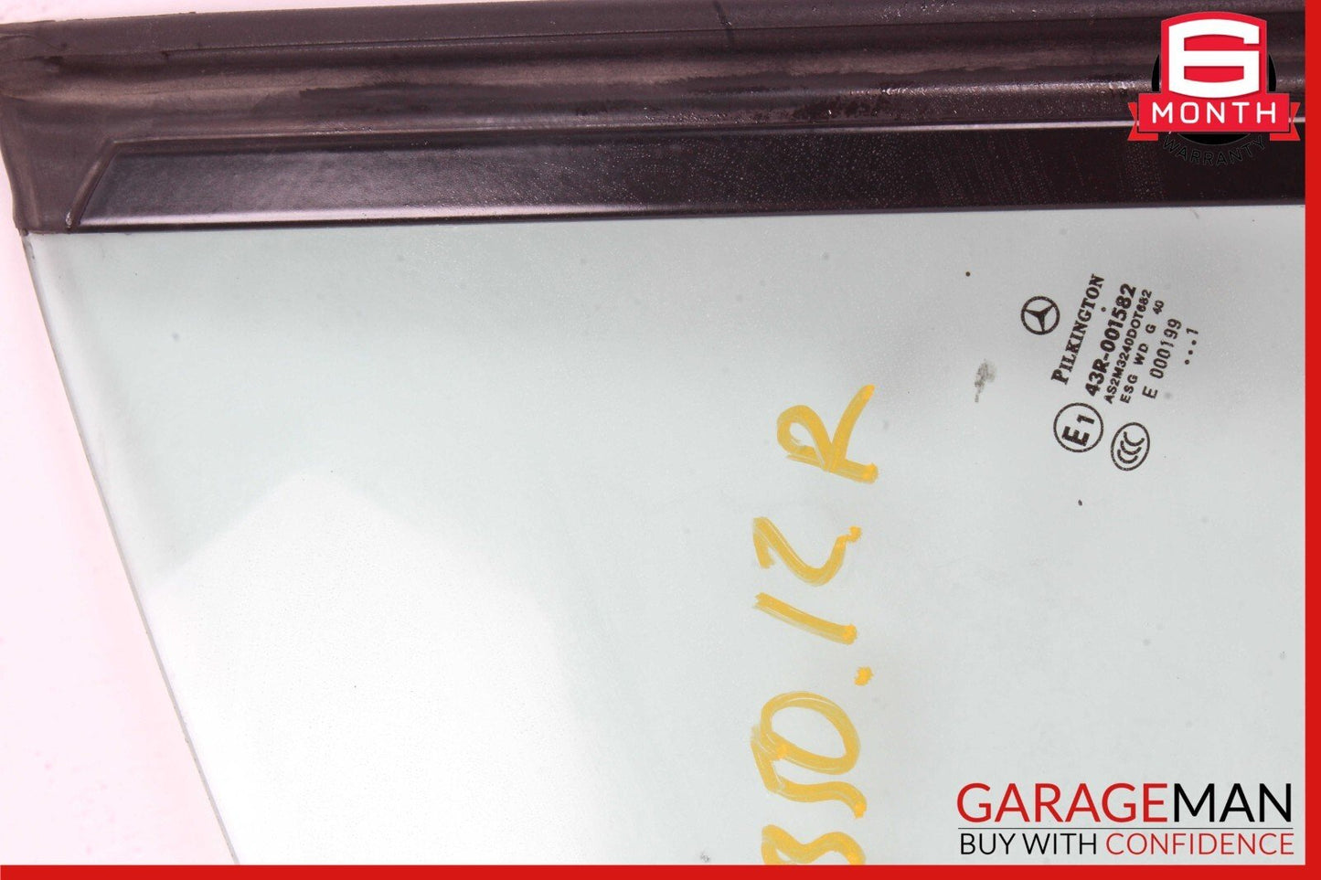 12-20 Mercedes R172 SLK350 Rear Right Side Door Quarter Window Glass OEM