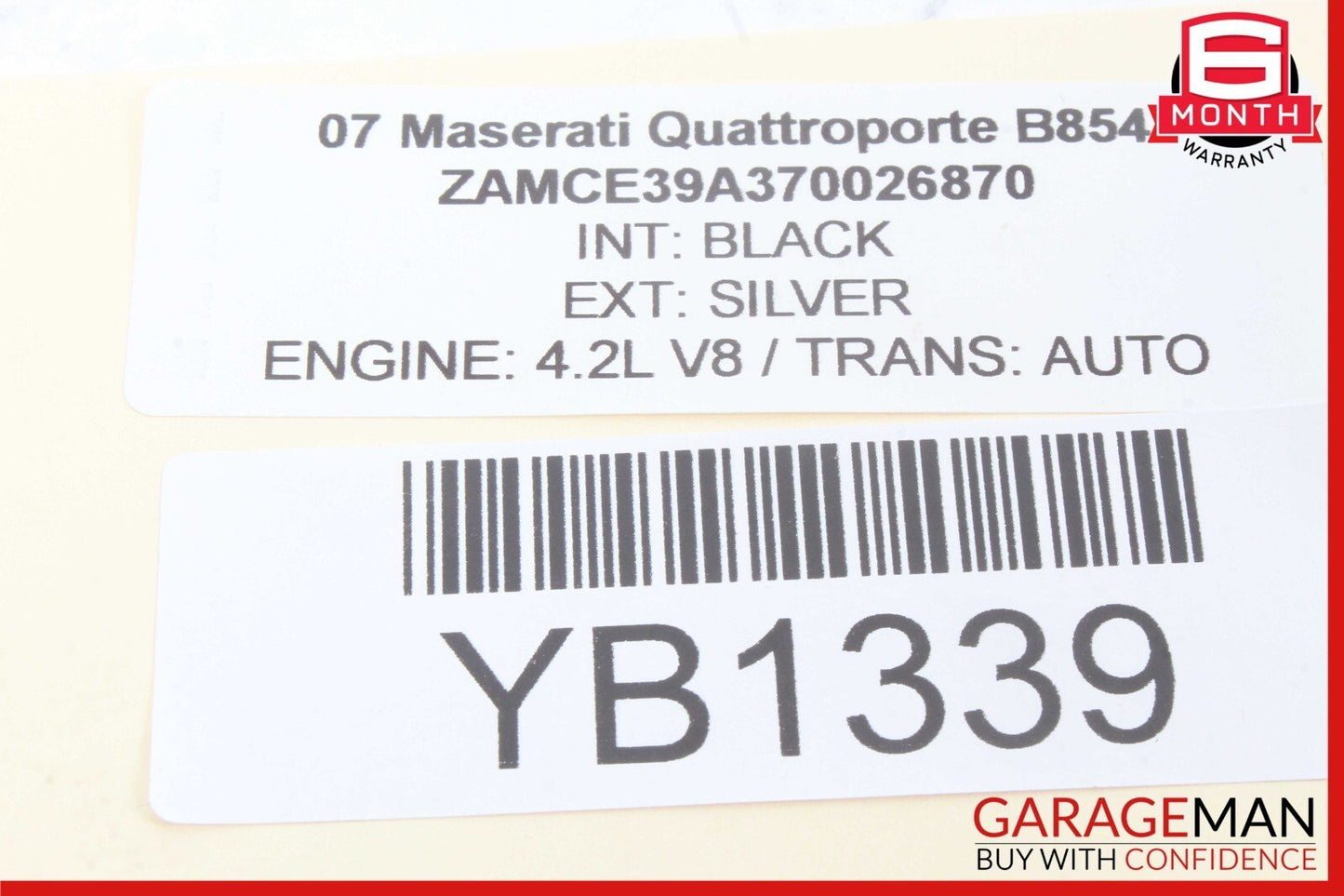 03-13 Maserati Quattroporte M139 Rear View Vision Mirror Light Sensor OEM