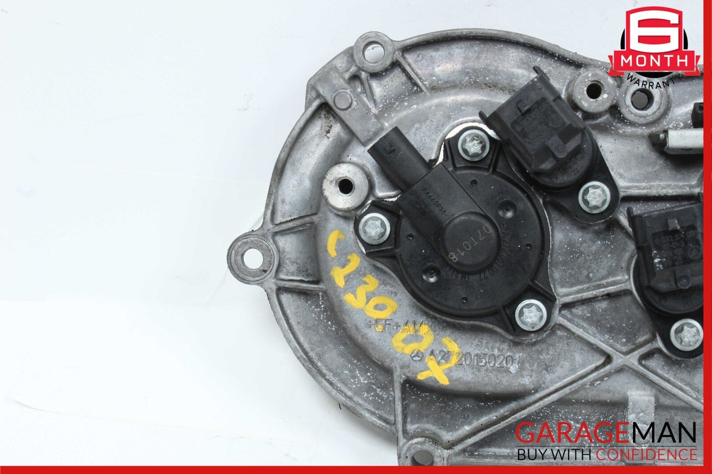 06-10 Mercedes C230 CLK350 E350 Front Left Engine Timing Chain Plate Valve Cover