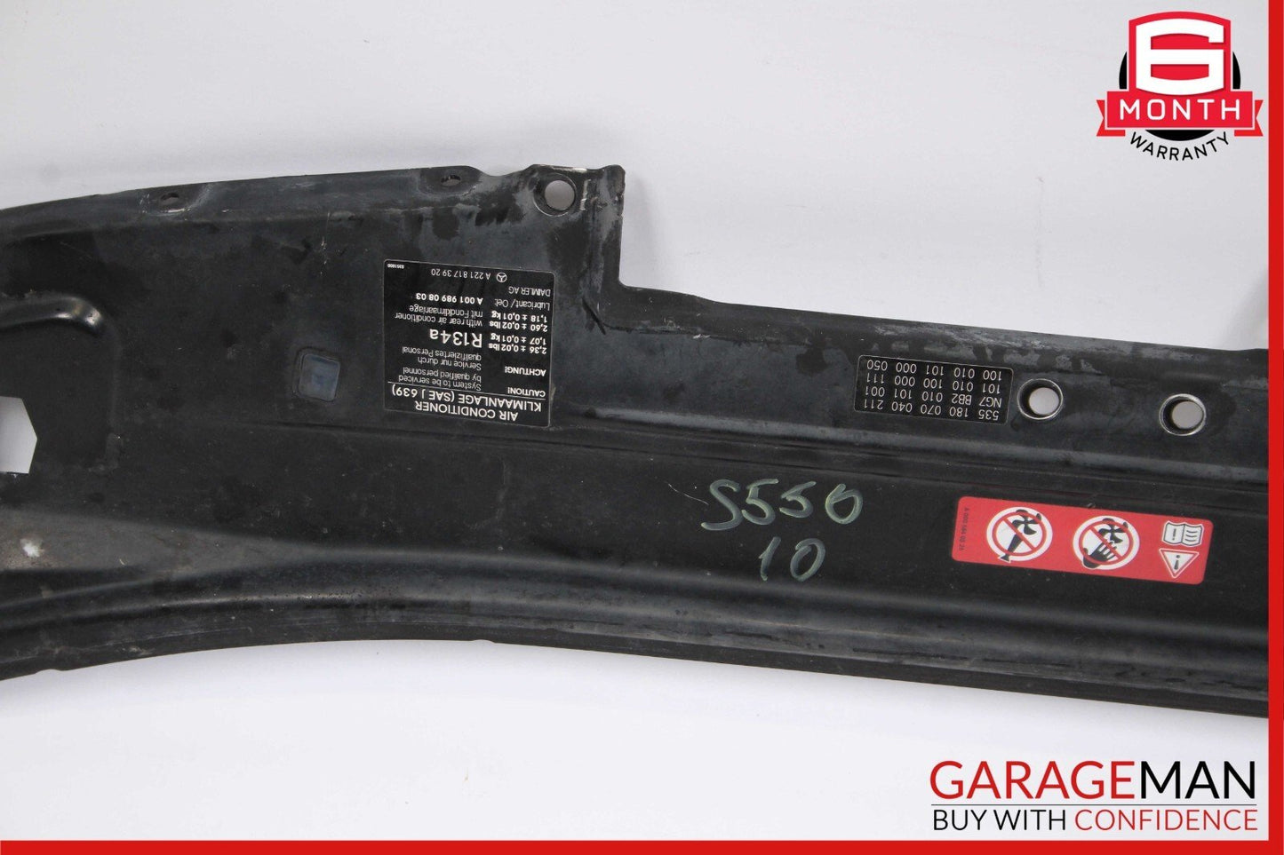 07-13 Mercedes W221 S550 S600 Upper Radiator Core Support Headlight Bracket OEM