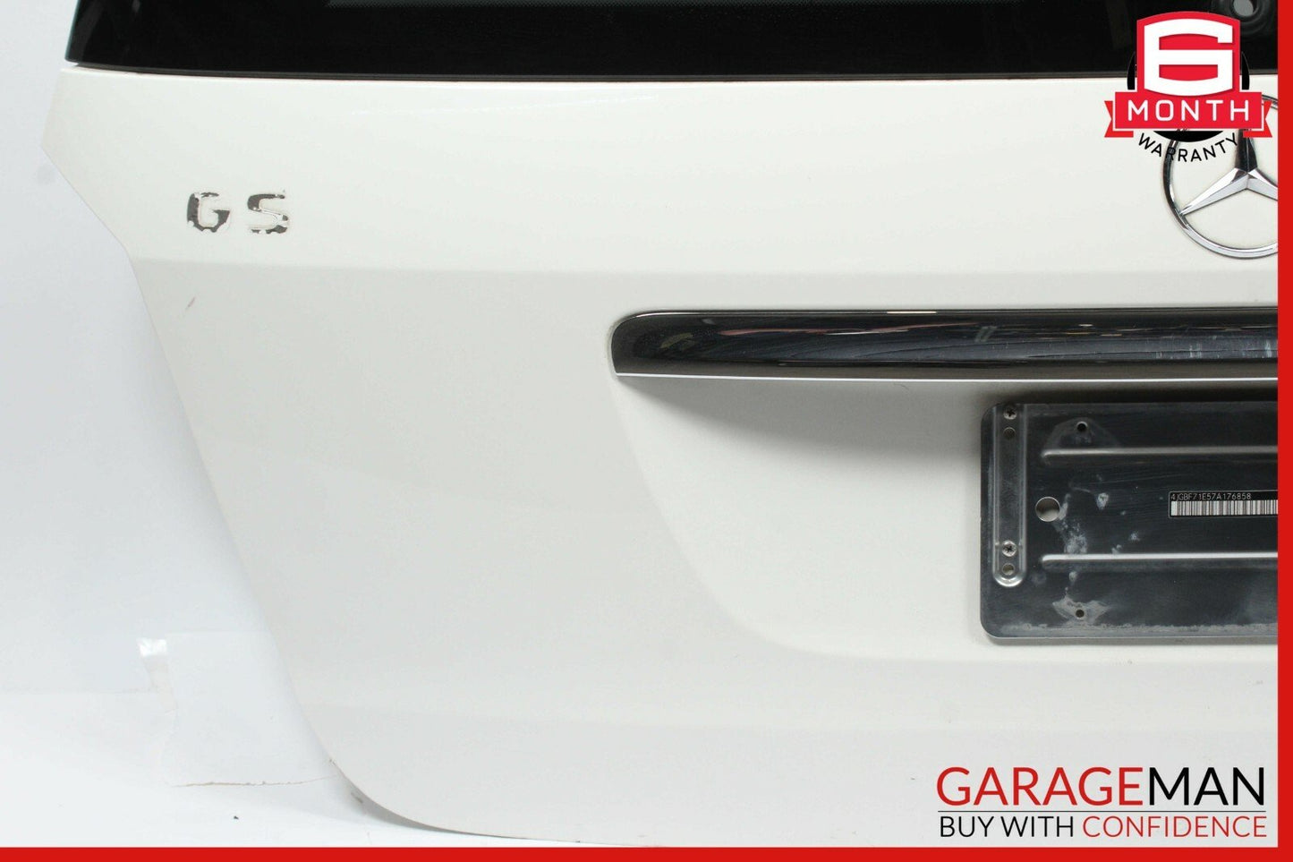07-12 Mercedes X164 GL450 Rear Trunk Lid Tailgate Hatch Shell Glass Panel White