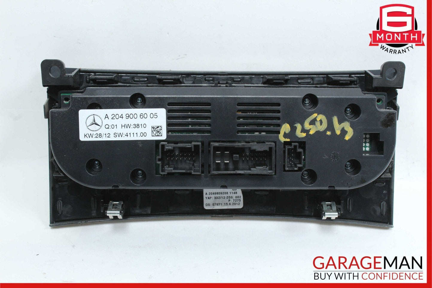 12-14 Mercedes W204 C250 C300 C350 AC A/C Heater Climate Control 2049006005 OEM
