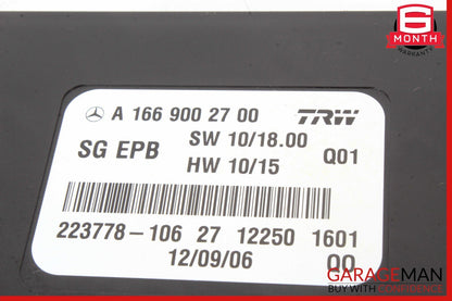 12-20 Mercedes W166 ML350 GL450 SLK250 Hand Parking Brake Control Module OEM