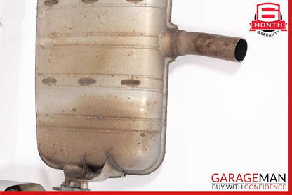 11-14 Porsche Cayenne 958 4.8L Rear Complete Exhaust Muffler Tips Pipe Assembly
