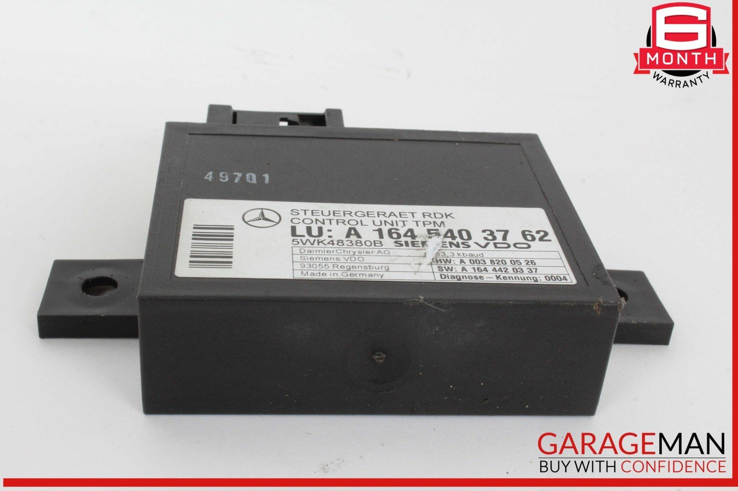 06-13 Mercedes X164 GL550 ML350 R350 TPMS Tire Pressure Control 1645403762 OEM