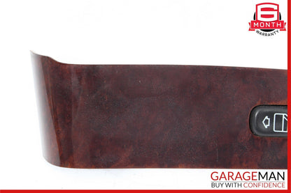 00-06 Mercedes W215 CL500 CL600 Front Left Driver Side Window Glass Switch Wood