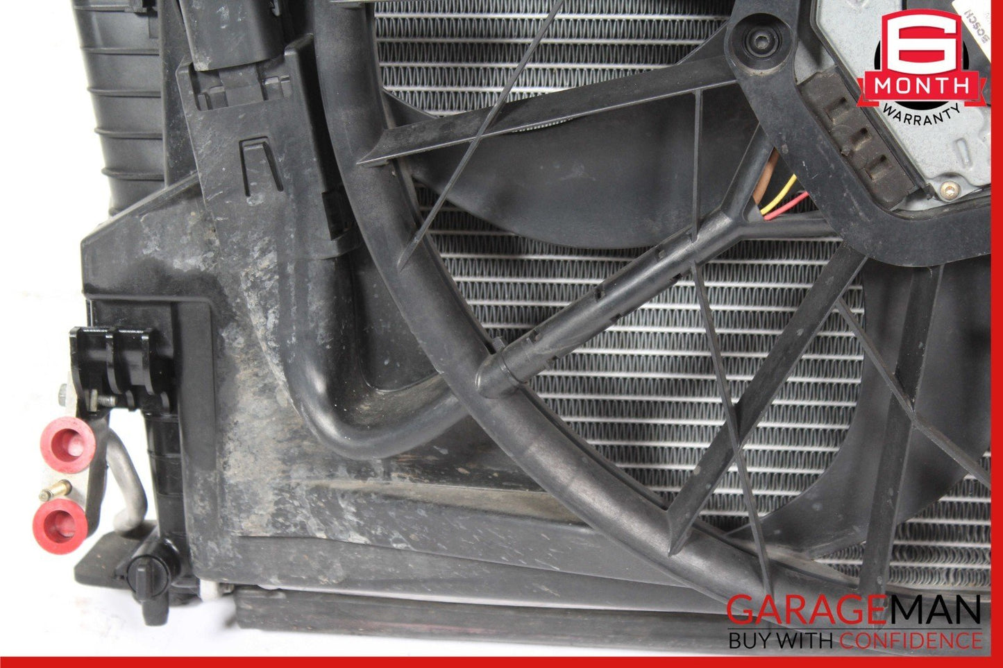03-06 Mercedes R230 SL500 CLS500 Engine Cooling Radiator A/C Air Condenser Assy