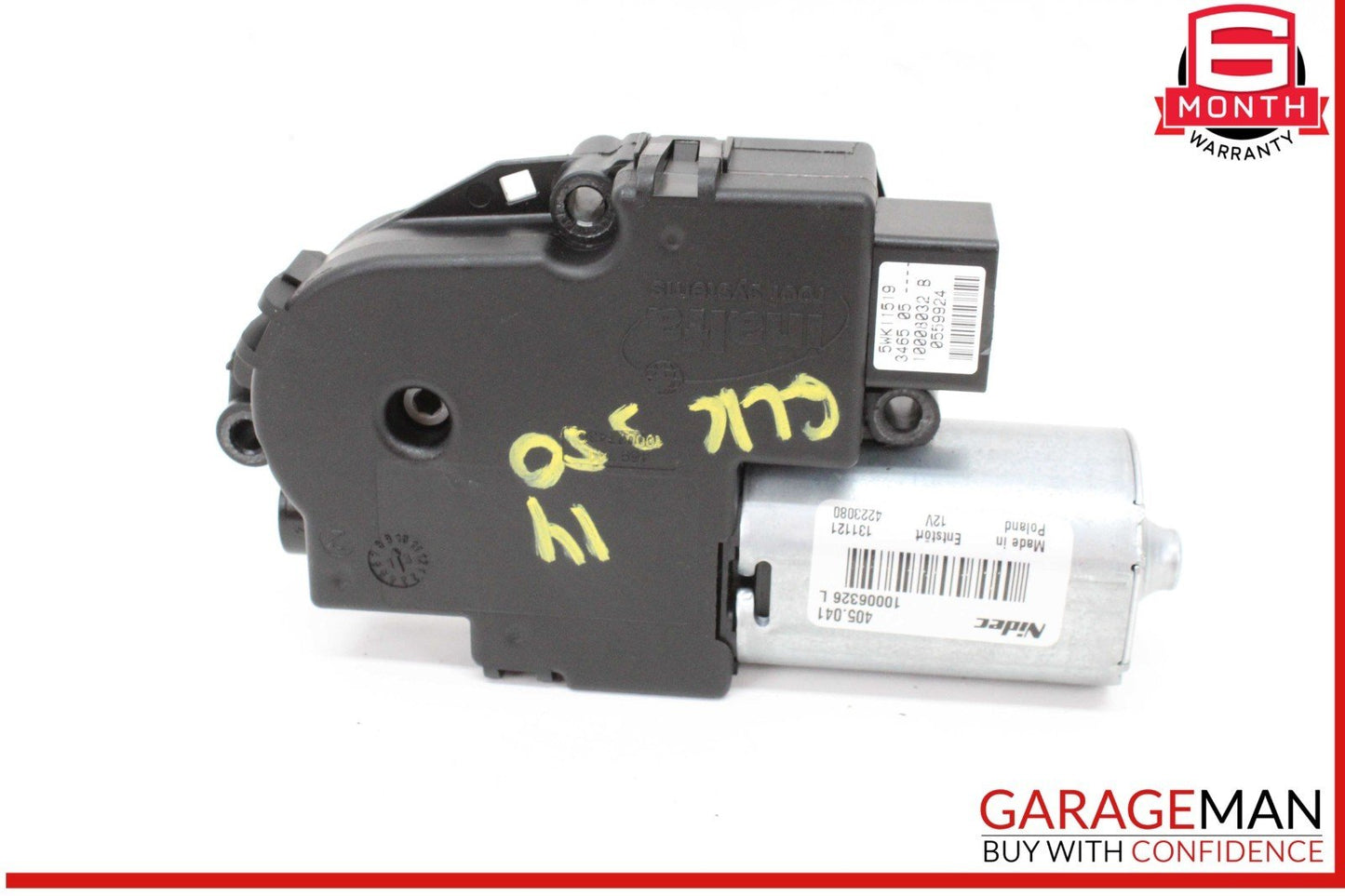 08-15 Mercedes X204 GLK250 Bluetec Panoramic Sunroof Motor Unit 2049005310 OEM