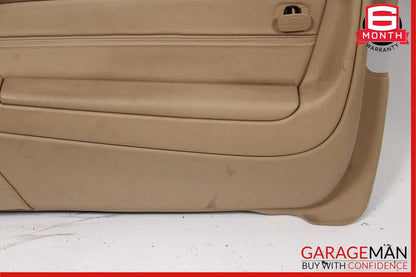 96-02 Mercedes R129 SL500 Front Right Side Interior Door Panel Leather Saffron