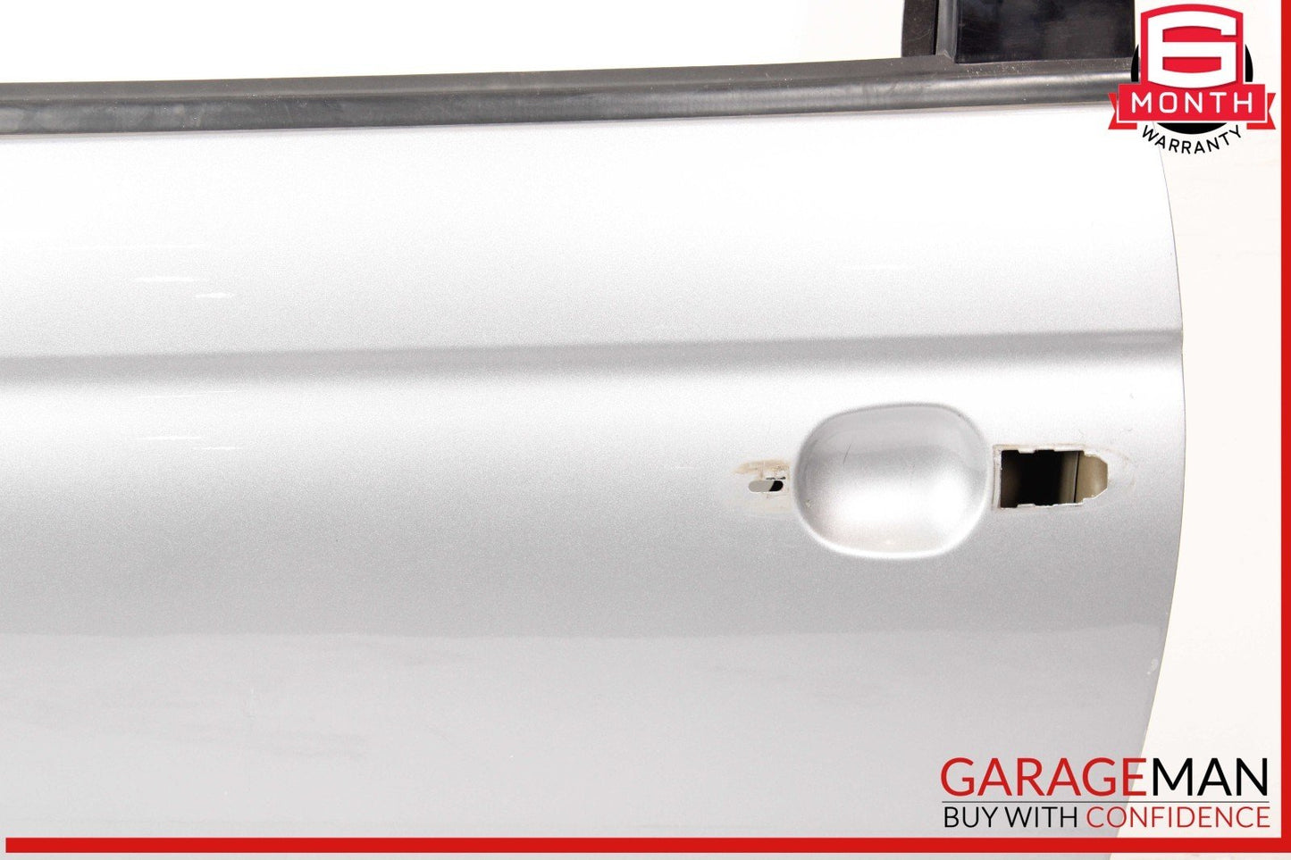 12-17 Fiat 500 Front Left Driver Side Door Shell Panel Gray OEM