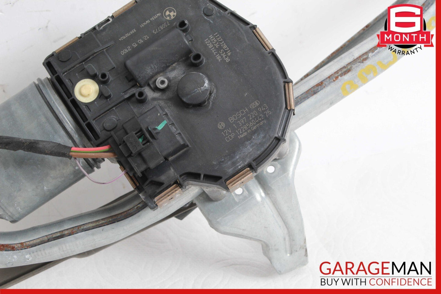 13-19 BMW F06 650i Linkage Motor Wiper Transmission Windshield OEM