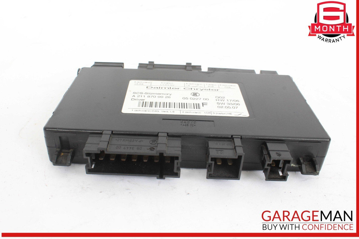 03-12 Mercedes W164 ML350 4MATIC Front Left Driver Side Seat Control Module OEM
