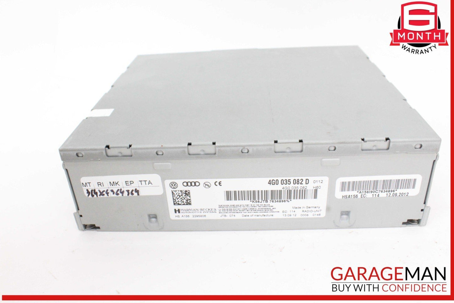 12-18 Audi Q5 A4 SQ5 A7 AM FM Audio Radio Receiver Module 4G0035082D OEM