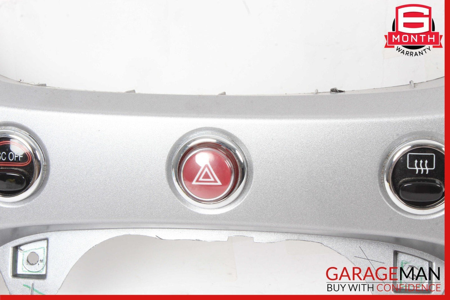 13-19 Fiat 500 Instrument Panel Trim Bezel Silver 1VH562SCAB OEM