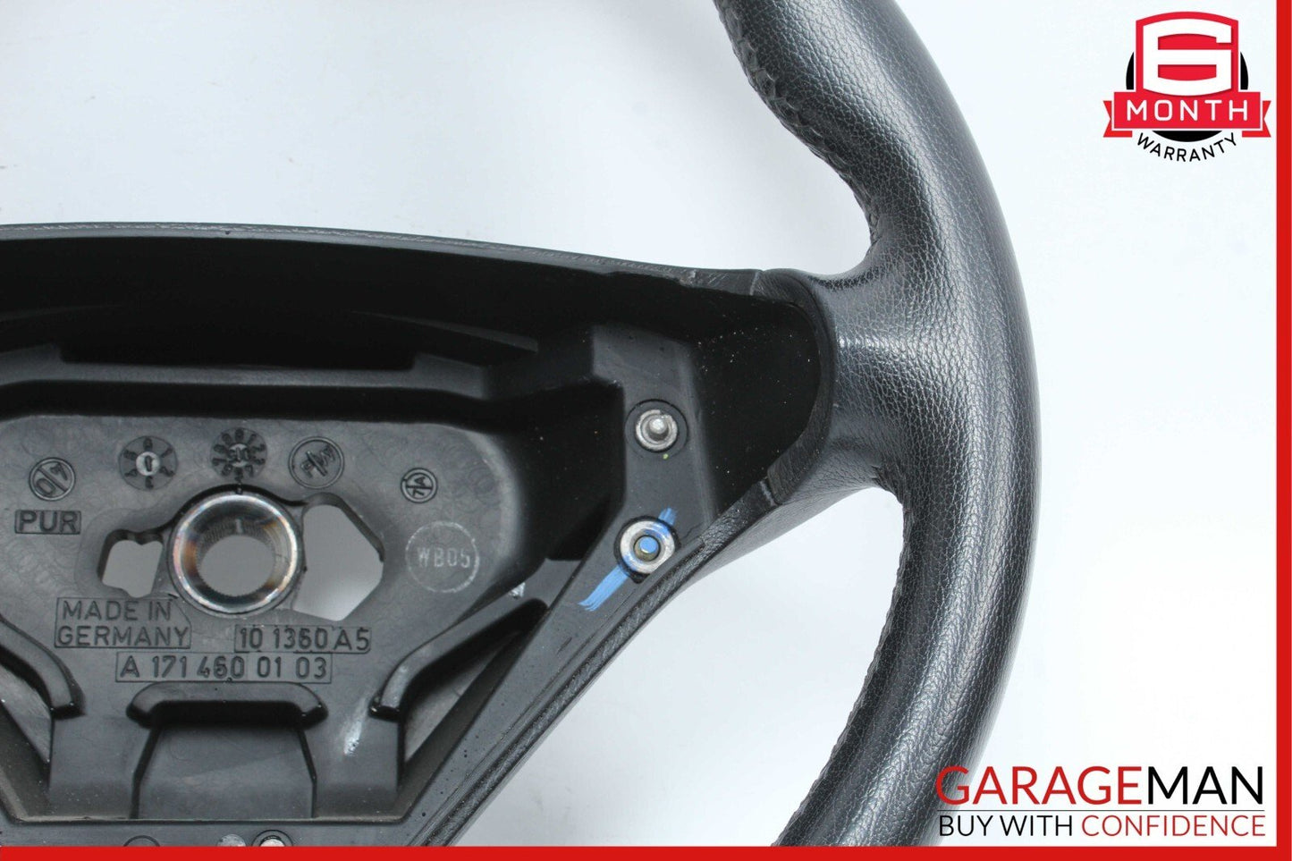 05-08 Mercedes W203 C230 SLK280 C280 Sport 3 Spoke Steering Wheel Leather Black