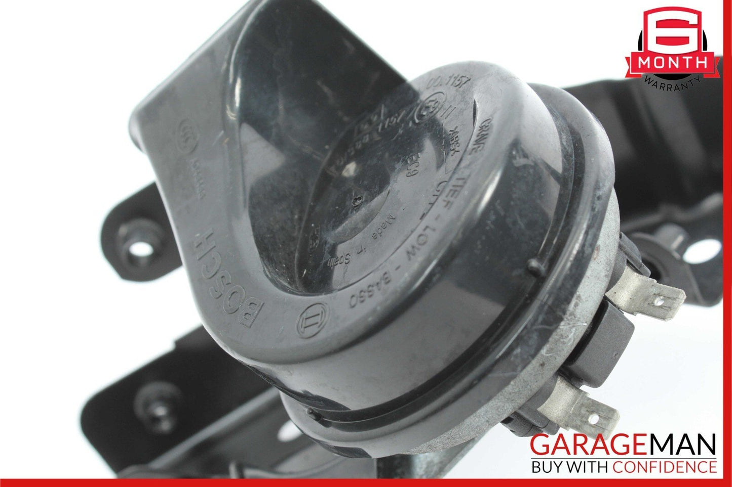 06-11 Mercedes W219 CLS550 Low Tone Horn Note Signal Alarm Siren w/ Bracket OEM
