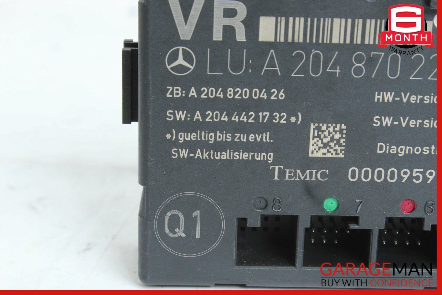 08-18 Mercedes W204 C300 C250 E400 Front Right Side Door Control Module OEM