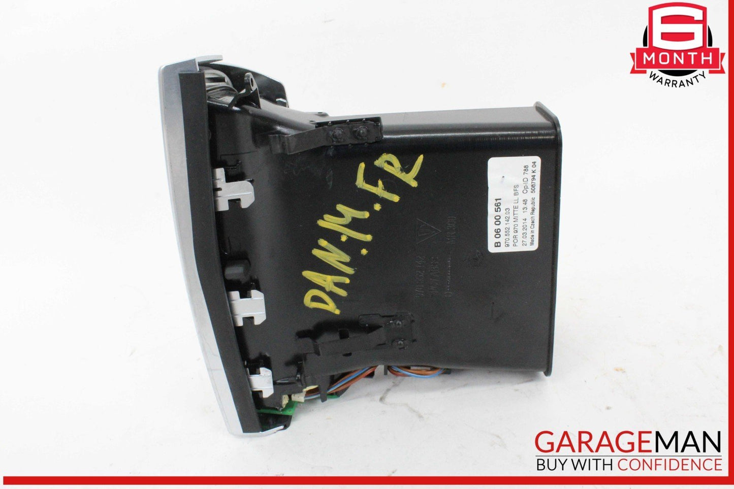 10-16 Porsche Panamera 970 E-Hybrid Front Right Inner Dash AC Air Vent Grille