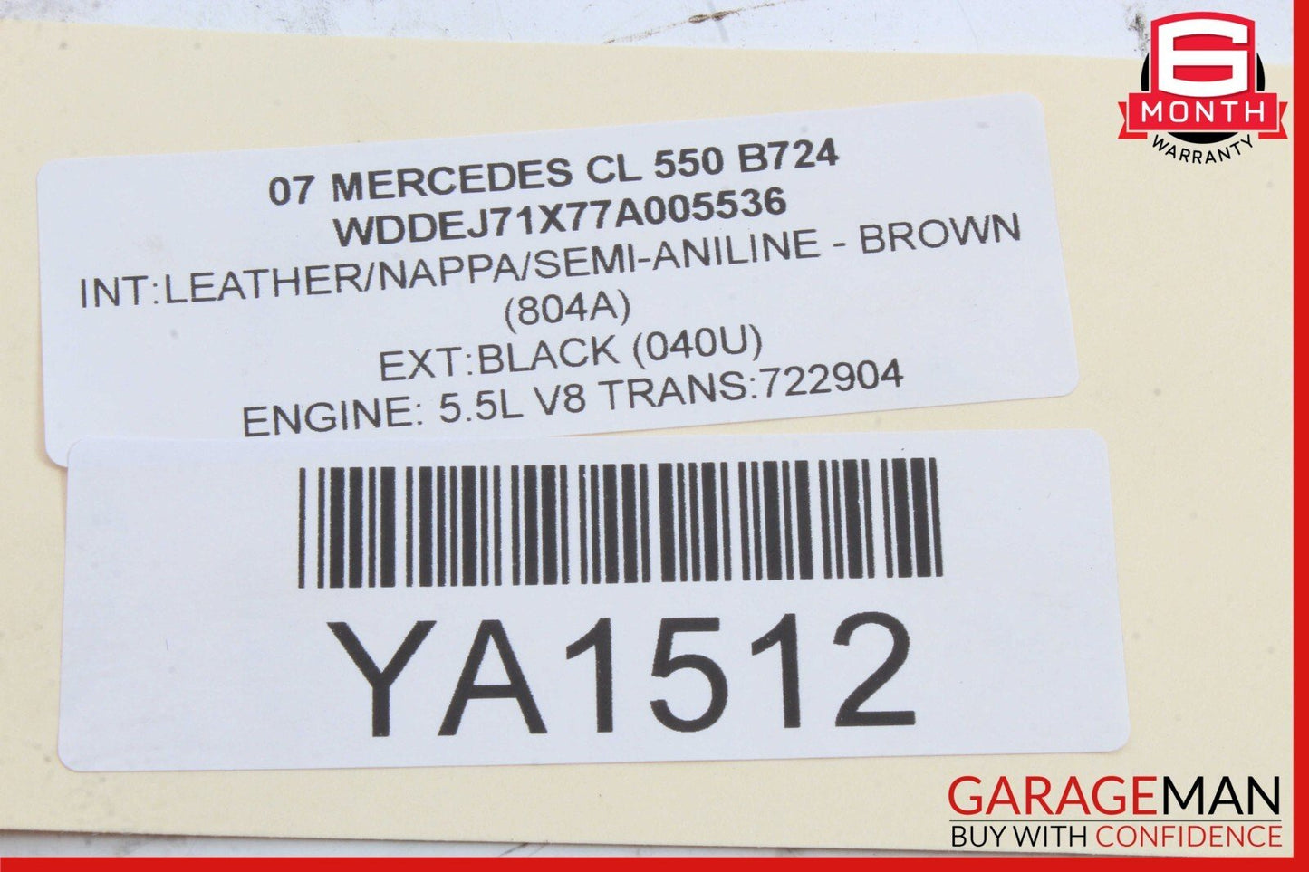 07-14 Mercedes W216 CL550 S550 CL600 Rear View Backup Camera Control Module OEM