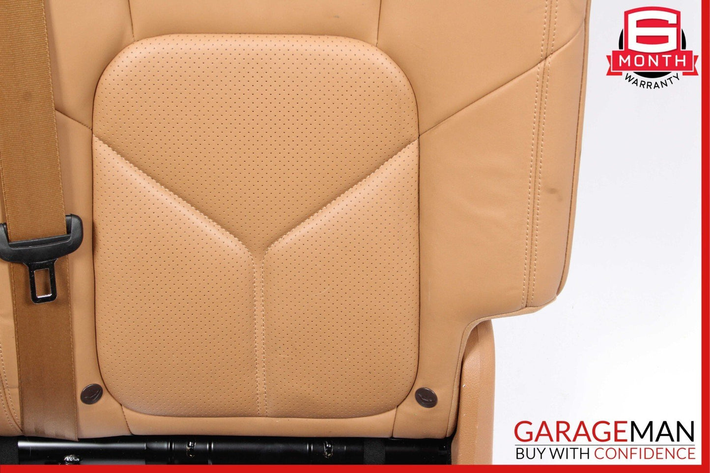 11-17 Porsche Cayenne 958 Rear Left Side Top Upper Seat Cushion Assembly Brown