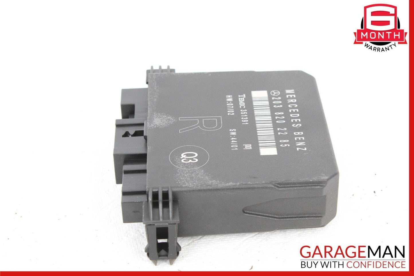 01-07 Mercedes W203 C240 C230 C320 Rear Right Door Control Module 2038202285 OEM