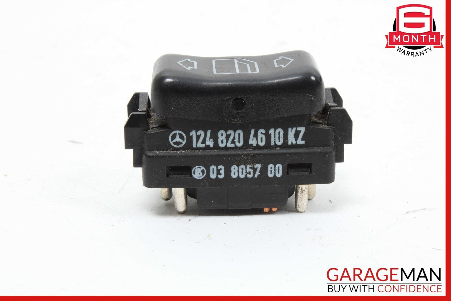 86-91 Mercedes W126 560SEL 420SEL Left Driver Side Window Switch 1248204610 OEM