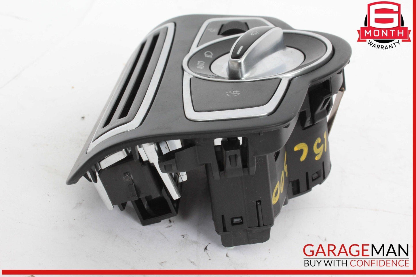 15-20 Mercedes W205 C300 Head Light Headlight Control Switch Trim Assembly Black